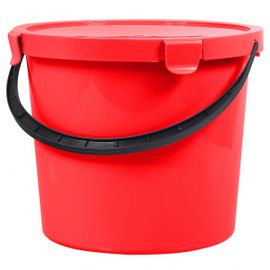 PLAST TEAM - Fedeles vödör 5L, műanyag, piros, 60780807