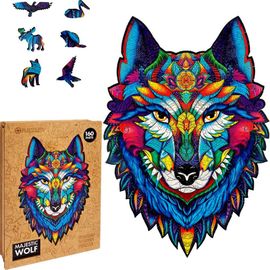 PUZZLER - Fa színes puzzle - Majestic Wolf