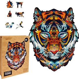 PUZZLER - Fa színes puzzle - Hatalmas tigris