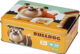 PUZZLIKA - Puzzlika 14262 Bulldog - kutyadivat - mágneses játék, 50 darab és 8 remekmű