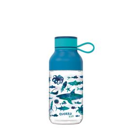 QUOKKA - KIDS SEA ANIMALS műanyag palack hurokkal, 430ml, 40154