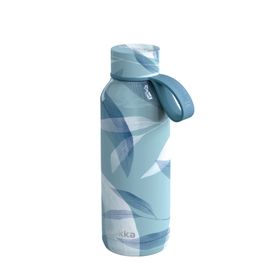 QUOKKA - Rozsdamentes acél palack / termosz hurokkal BLUE WIND, 510ml, 40182