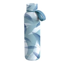 QUOKKA - Rozsdamentes acél palack / termosz hurokkal BLUE WIND, 630ml, 40172