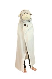 COZY NOXXIEZ - BL805-2 Juh - meleg kapucnis takaró állatos és mancsos zsebekkel