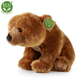 RAPPA - Grizzly plüss ülő medve 30 cm ECO-FRIENDLY