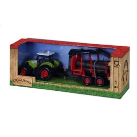 RAPPA - Műanyag traktor hanggal és fénnyel, vontatórúddal és csápokkal