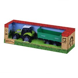 RAPPA - Traktor hanggal és fénnyel, zöld vontatóval
