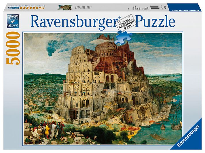 RAVENSBURGER - Idősebb Brueghel: Bábel tornyának építése 5000 darab