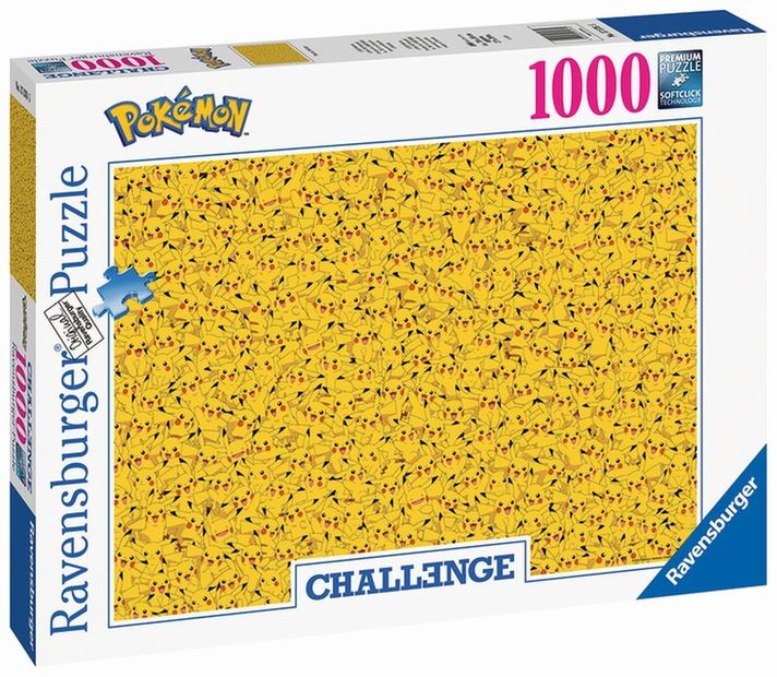 RAVENSBURGER - Challenge Puzzle: Pokemon Pikachu 1000 darab