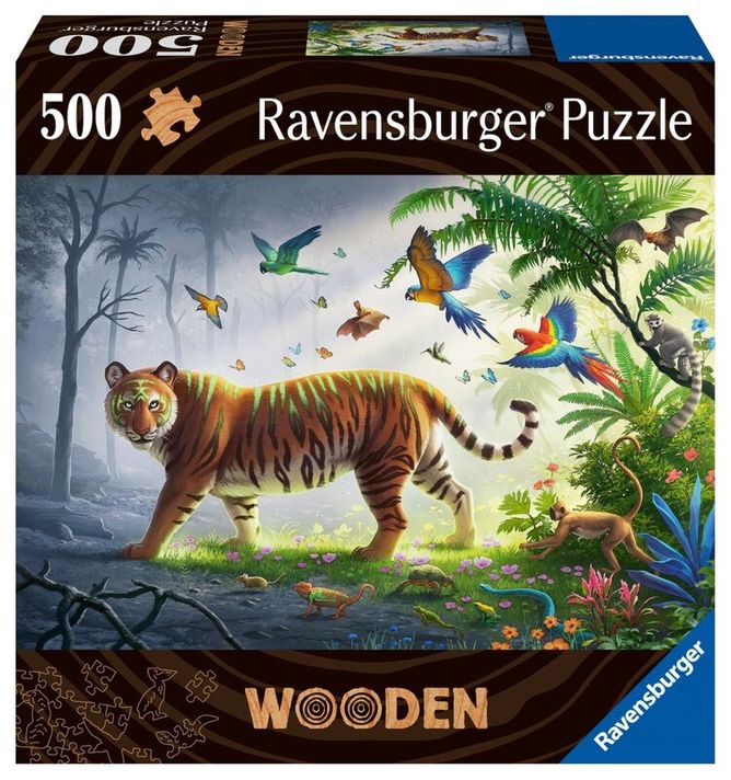 RAVENSBURGER - Fapuzzle tigris a dzsungelben 500 darab