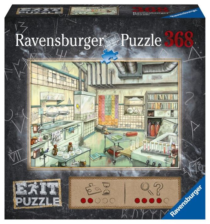RAVENSBURGER - Exit Puzzle: Laboratóriumok 368 darabos puzzle