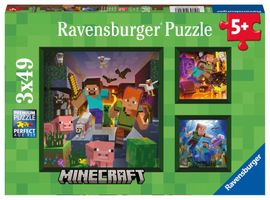 RAVENSBURGER - Minecraft Biomok 3x49 darab