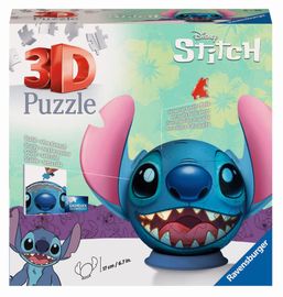 RAVENSBURGER - Puzzle-Ball Disney: Stitch fülekkel 72 darab