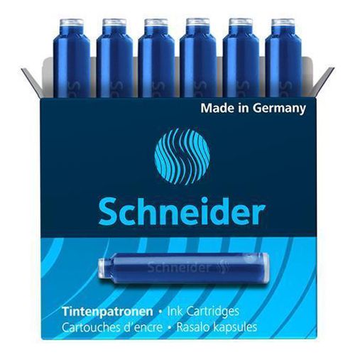 SCHNEIDER - Schneider csere golyóstoll, 6 db/kék