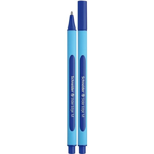 SCHNEIDER - Guľôčkové pero, 0,5 mm, s uzáverom, "Slider Edge M", modré