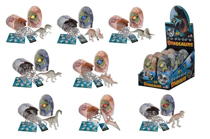SIMBA - Dinoszaurusz figura tojásban, Mix termékek, 8 féle típus