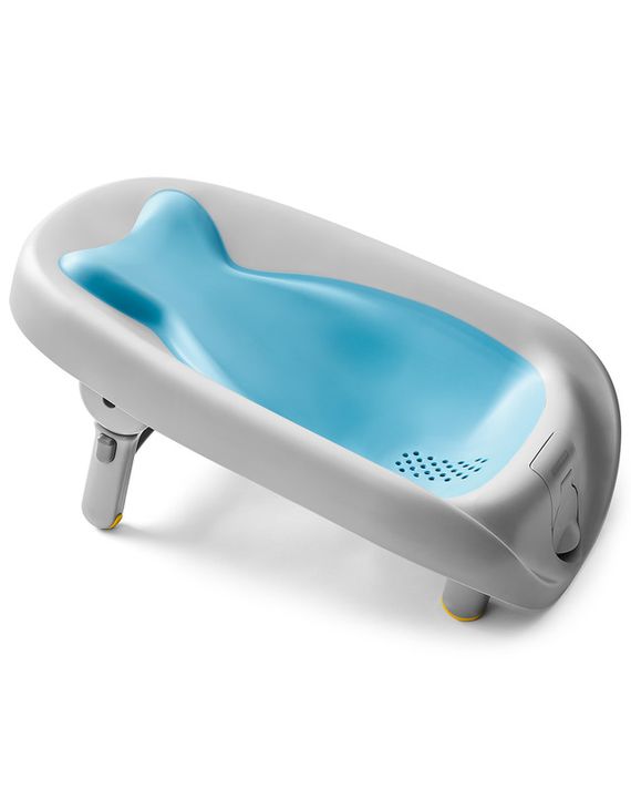 SKIPHOP - Összecsukható fürdetőszék Moby kék 0-6m