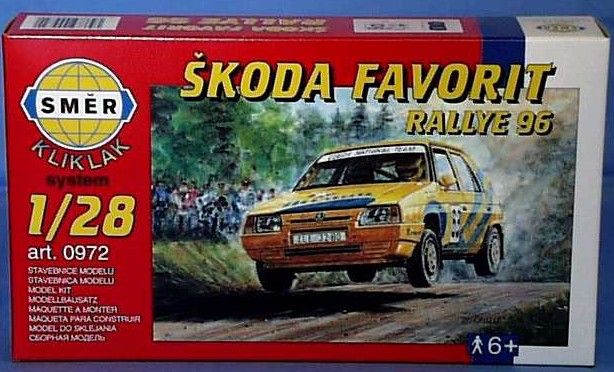 SMĚR - MODELLEK - Škoda Favorit Rallye 96 1:28
