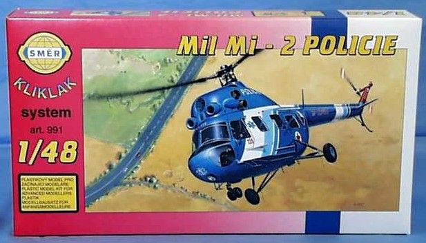 SMĚR - MODELLEK - Mi 2 helikopter - Rendőrség 1:48