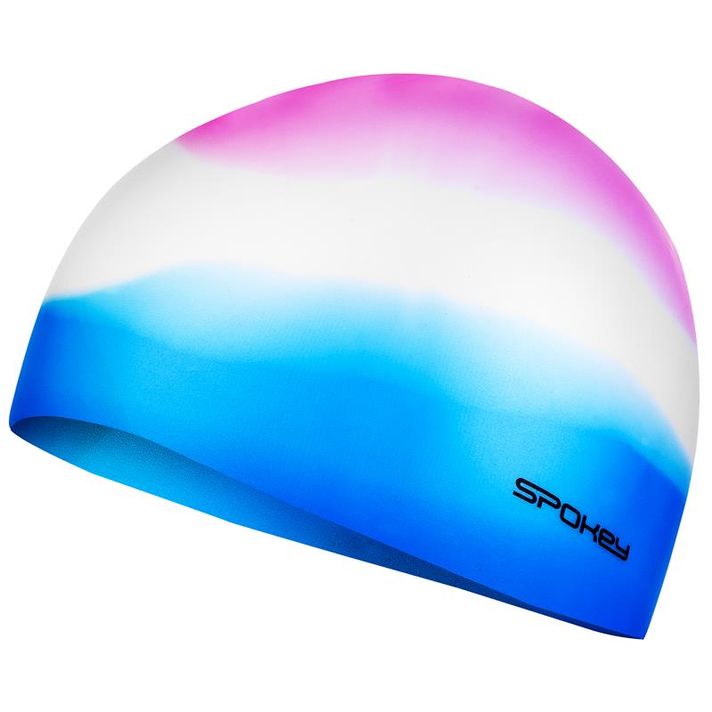 SPOKEY - ABSTRACT-úszósapka szilikon rózsaszín-fehér-kék