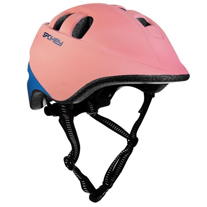 SPOKEY - CHERUB Gyermek biciklis sisak IN-MOLD, 52-56 cm, rózsaszín-kék