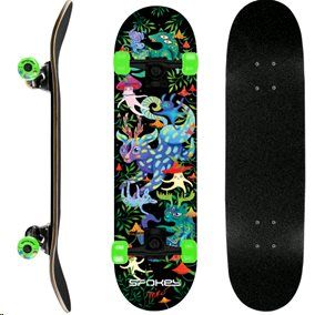 SPOKEY - OLLIE Skateboard 78,7 x 20 cm, ABEC7, sötétben világító elemekkel
