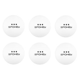 SPOKEY - SPECIAL-Ping pong labdák 3*, 6 db, fehér