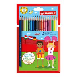 STABILO - Színes ceruzák, hatszögletű, STABILO, 18 különböző színben