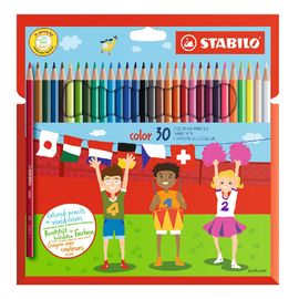 STABILO - Színes ceruzák, hatszögletű, STABILO, 30 különböző színben