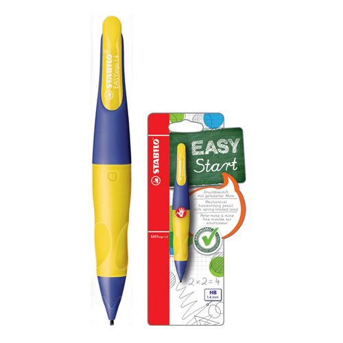 STABILO - EASYergo mechanikus ceruza, 1,4 mm, jobbkezeseknek, sárga-ibolya színben