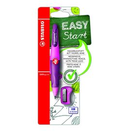 STABILO - Micro ceruza / EASYergo ceruza, HB, 3,15 mm, jobbkezeseknek + hegyező, rózsaszínű