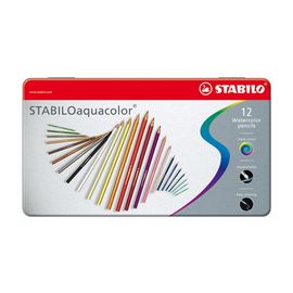 STABILO - Aquacolor zsírkréta fém doboz 12db