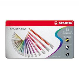 STABILO - CarbOthello zsírkréták - pasztell kréta fém doboz 12 db