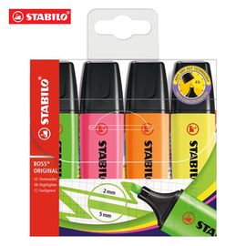 STABILO - Highlighter BOSS 4 darabos készlet - neon színben