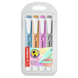 STABILO - Highlighter - swing cool Pastel Edition - 4 csomag