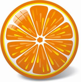 STAR TOYS - labda narancssárga 23cm