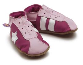 STARCHILD - Bőr csizma - Retro edzőcipő Fukszia rózsaszín - Gyerek - Méret XS 24-25 (2-3 éves)