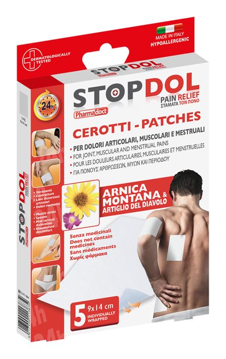 STOPDOL - Fájdalomcsillapító tapasz 5db 9x14cm árnikával