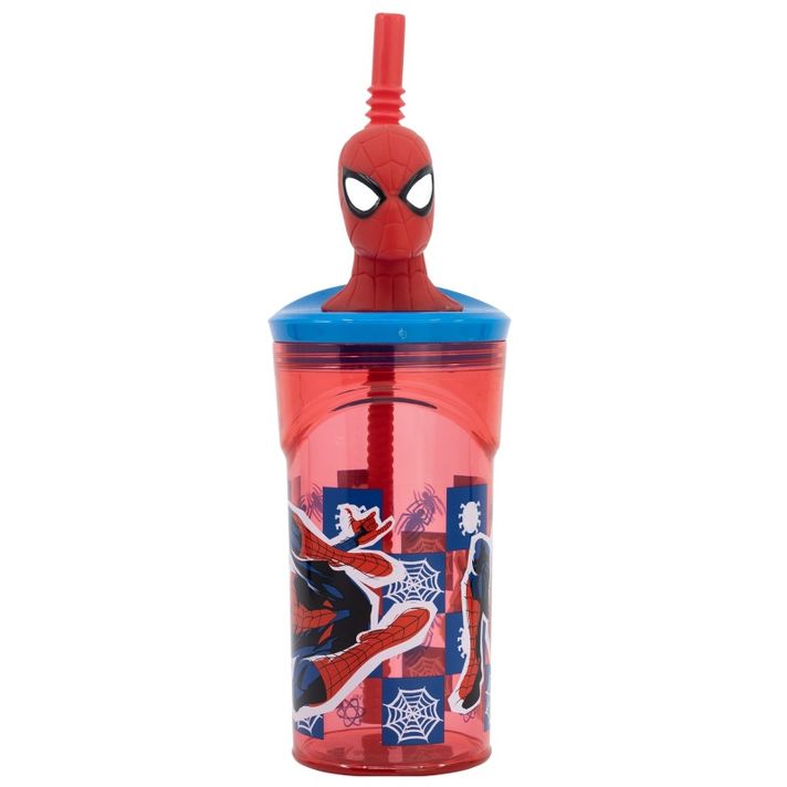 STOR - 3D műanyag pohár figurával Spiderman, 360ml, 74766