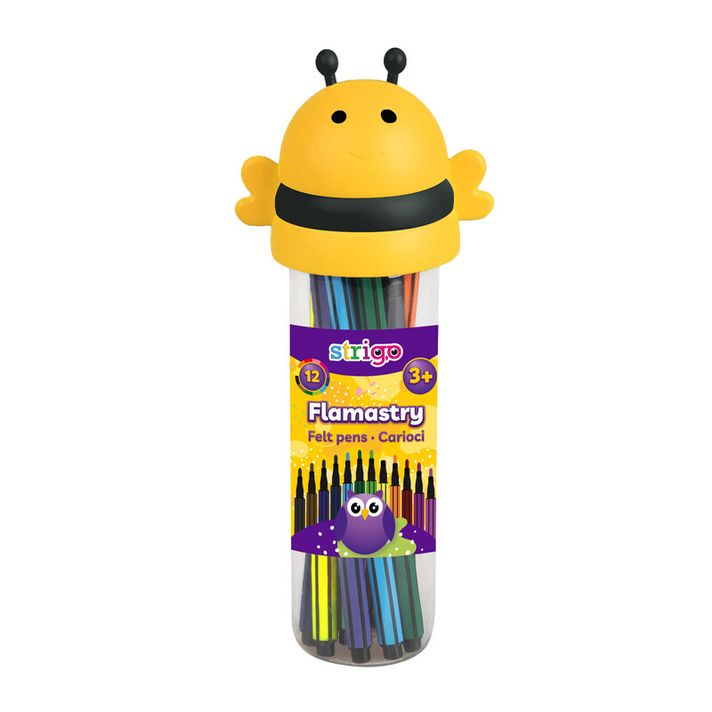 STRIGO - Színes markerek STRIGO 12 szín - Bee