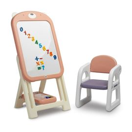 TOYZ - Gyermektábla székkel TED pink