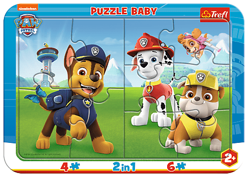 TREFL - Baby puzzle kerettel - Paw Patrol