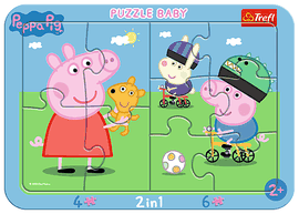 TREFL - Baby puzzle kerettel - Peppa Pig