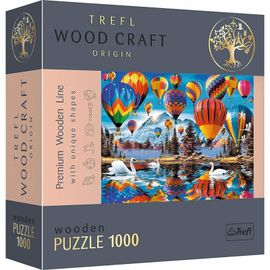 TREFL - Hit Wooden Puzzle 1000 - Színes léggömbök
