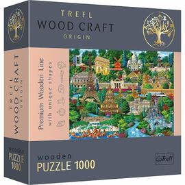 TREFL - Hit Wooden Puzzle 1000 - Franciaország - híres helyek