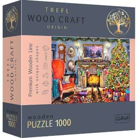 TREFL - Wooden puzzle 1000 - A kandalló mellett