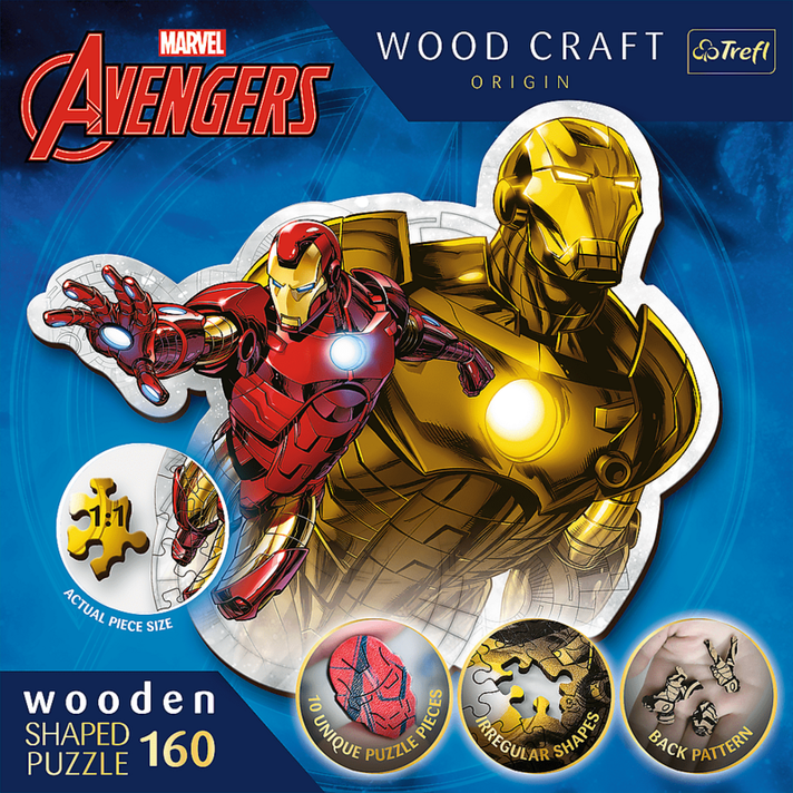 TREFL - Fa puzzle 160 darab - Brave Iron Man / Disney Marvel Heroes