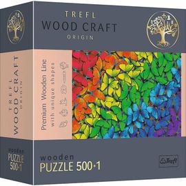 TREFL - Hit Wooden Puzzle 501 - Rainbow Butterflies