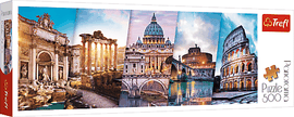 TREFL - Panoramic puzzle 500 - Utazás Olaszországba