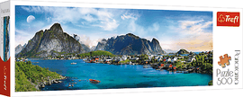 TREFL - Panorama Puzzle 500 - Lofoten szigetvilág, Norvégia